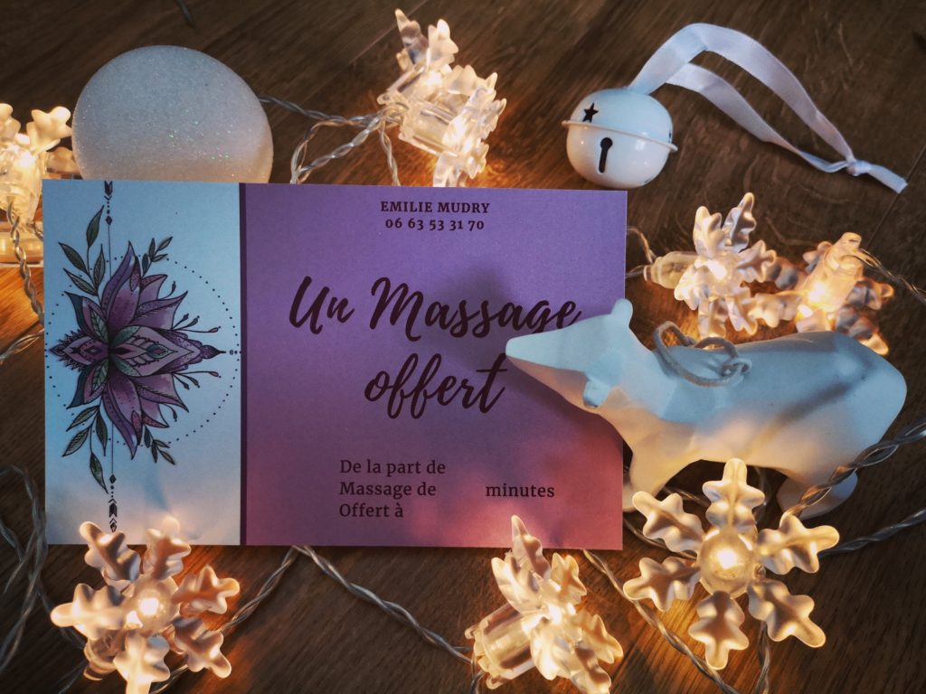Carte cadeau massage bien-être